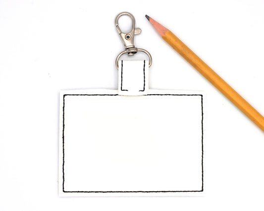 Notepaper Horizontal Badge ID Card Holder