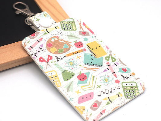 School Supplies Vertical Badge ID Holder