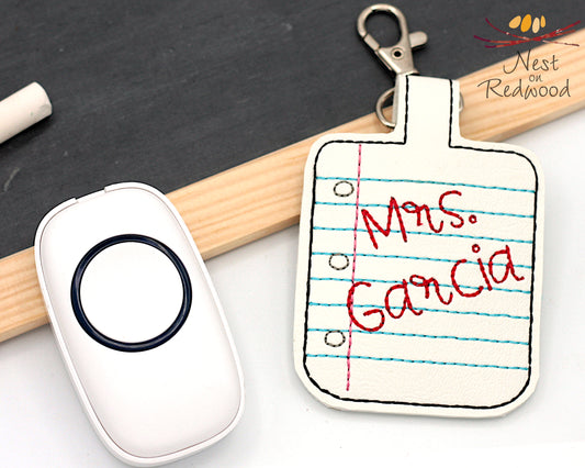 Personalized Note Paper Classroom Doorbell Holder