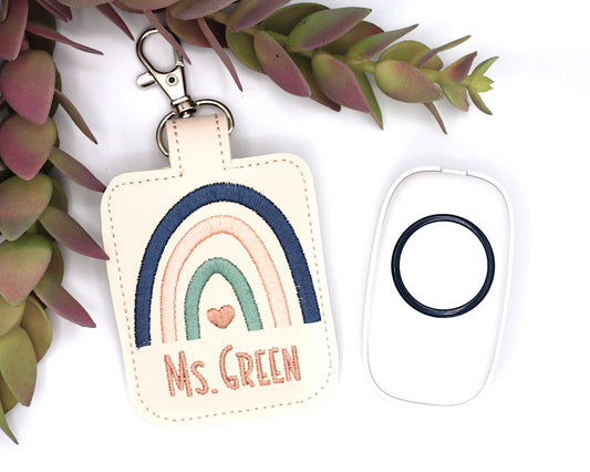 Custom Boho Rainbow Classroom Doorbell Holder