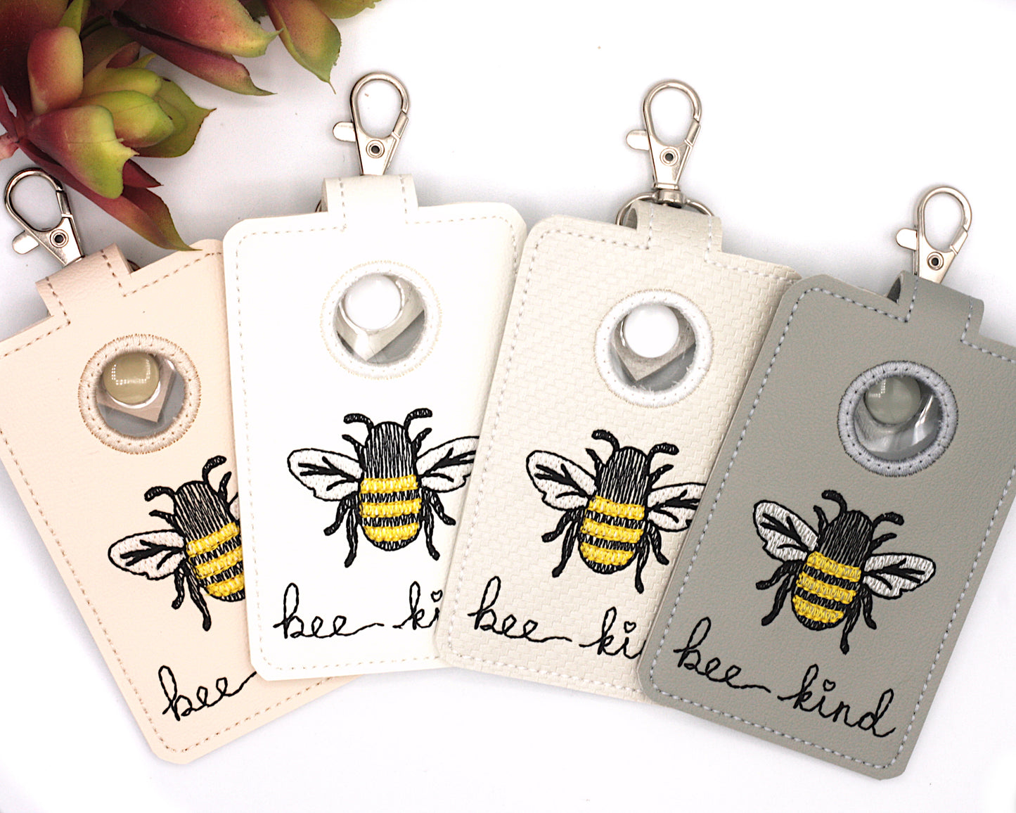Bee Kind Vertical Alarm Badge ID Card Holder