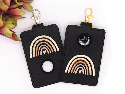 Neutral Rainbow Vertical Alarm Badge ID Card Holder