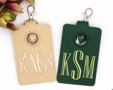 Personalized Monogram Alarm Badge ID Card Holder