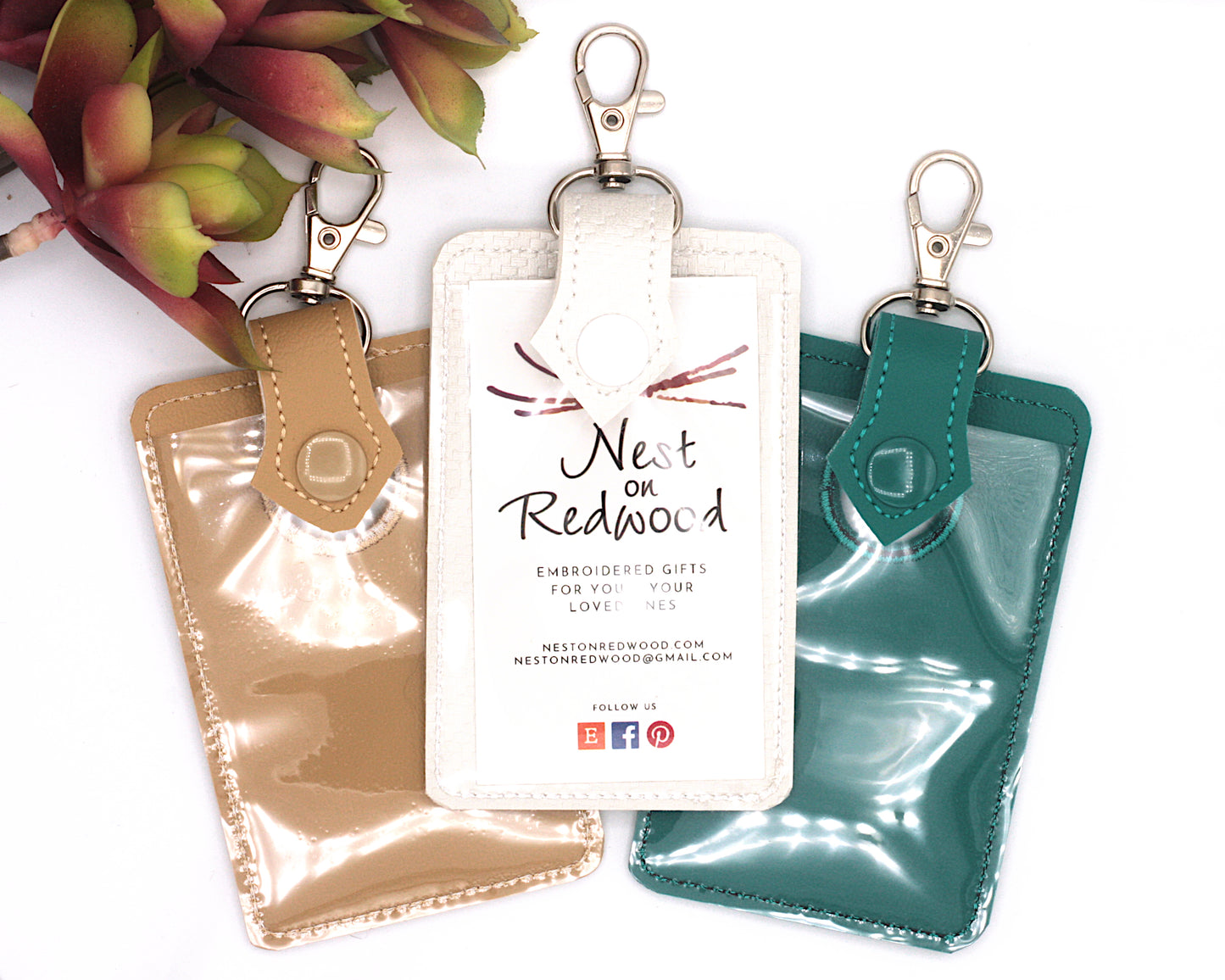 Personalized Name Alarm Badge ID Card Holder