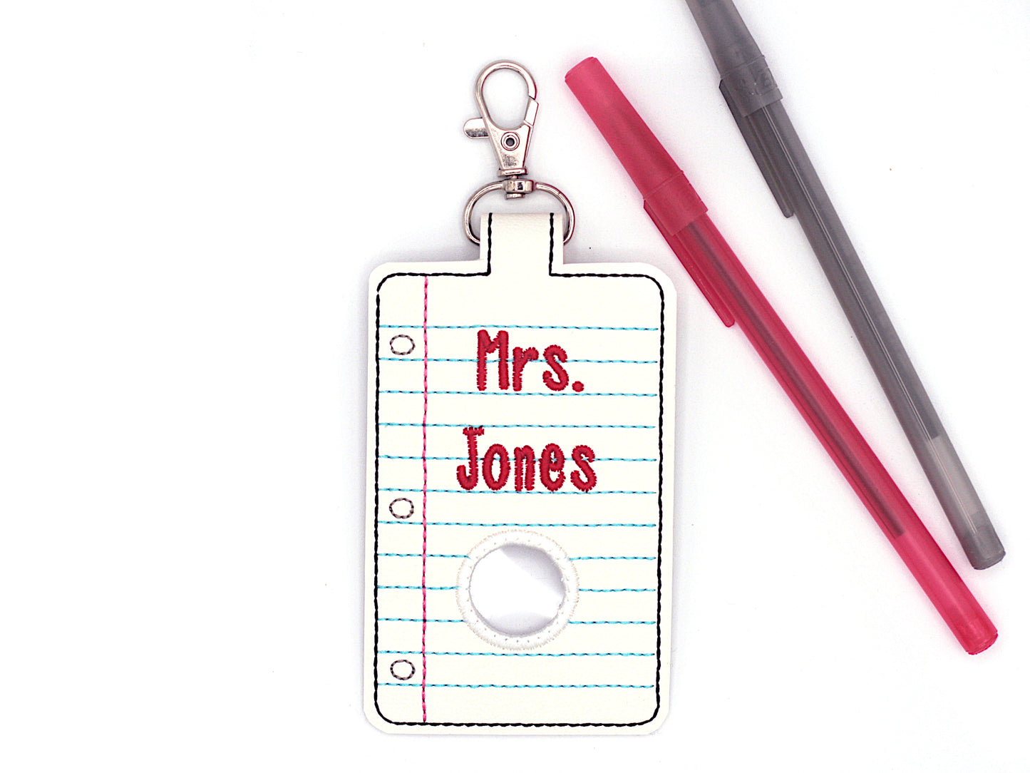 Personalized Note Paper Alarm ID Card Badge Holder