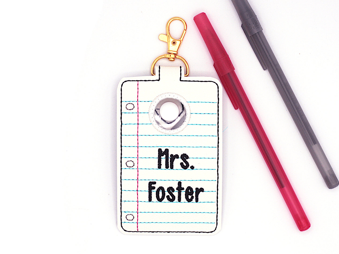 Personalized Note Paper Alarm ID Card Badge Holder