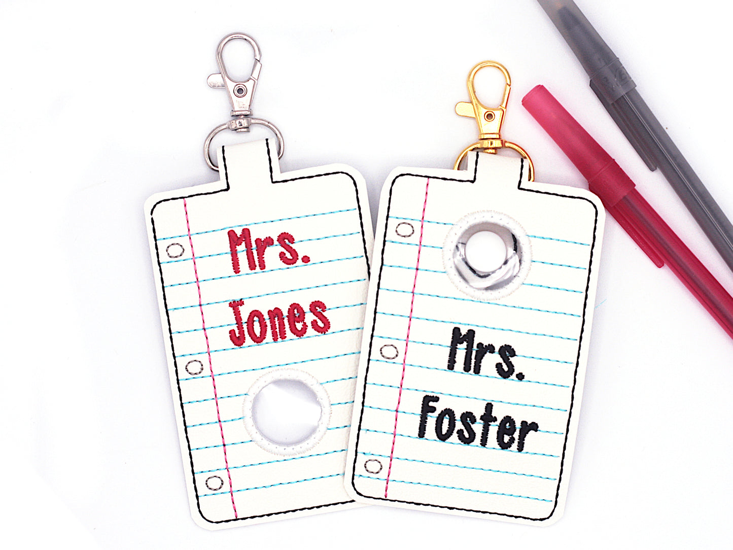 Personalized Note Paper Alarm ID Card Badge Holder
