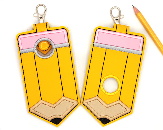 Pencil Vertical Alarm Badge ID Card Holder