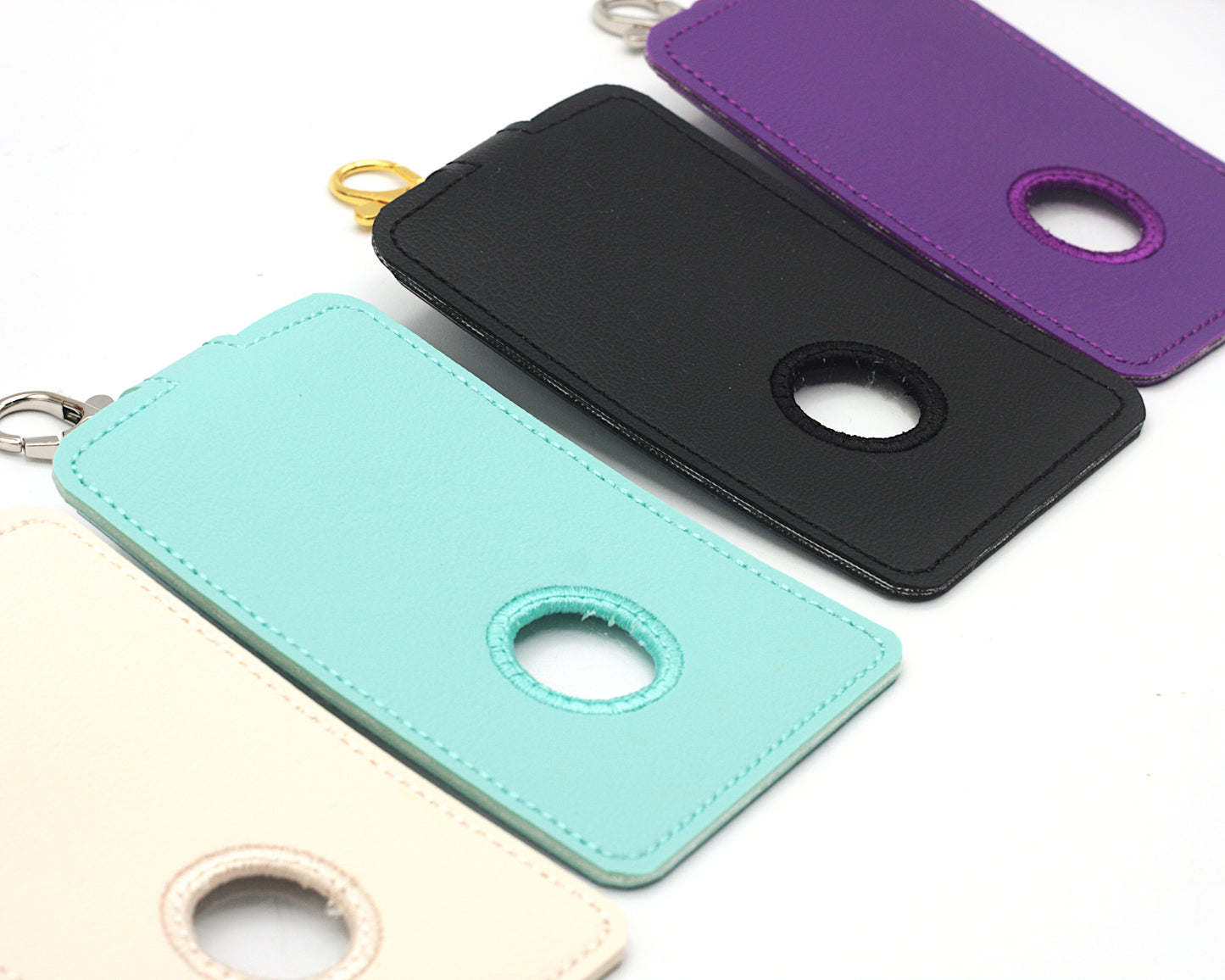 Plain Blank Alarm Badge ID Card Holder