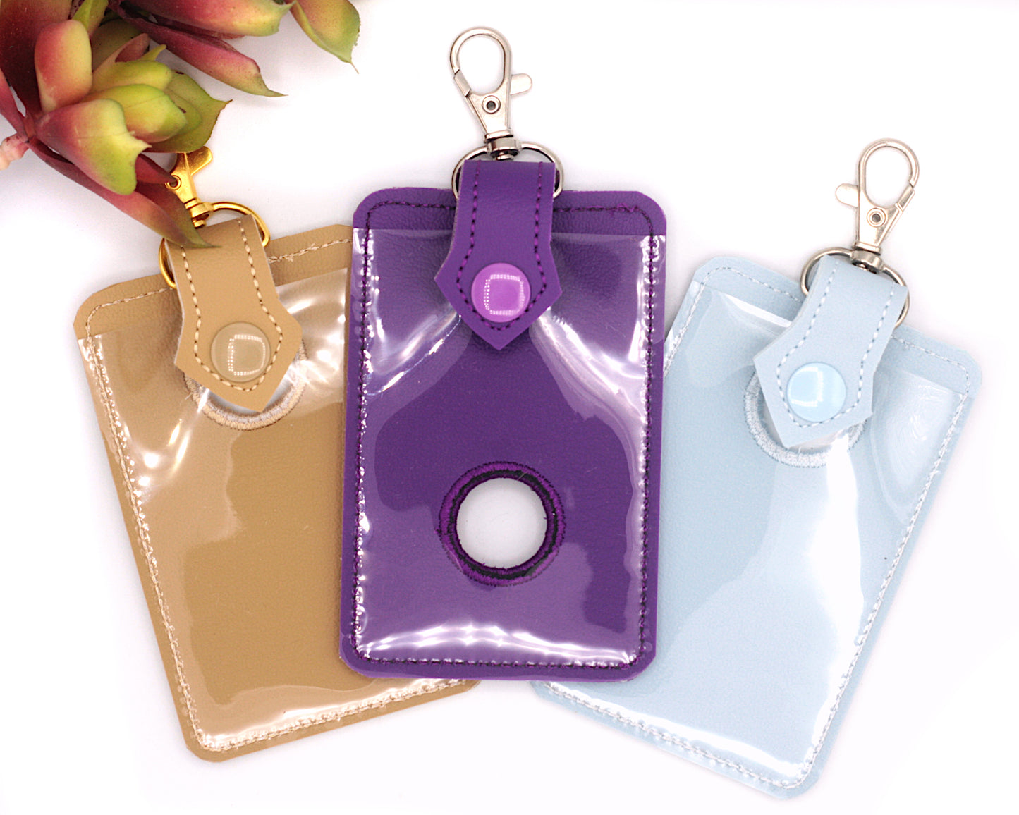 Plain Blank Alarm Badge ID Card Holder