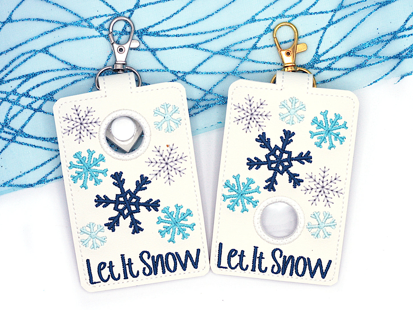 Snowflake Alarm Badge ID Card Holder