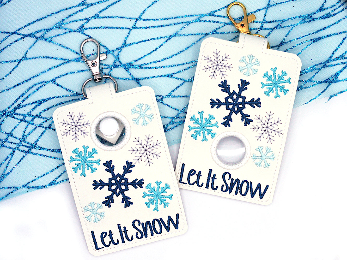Snowflake Alarm Badge ID Card Holder
