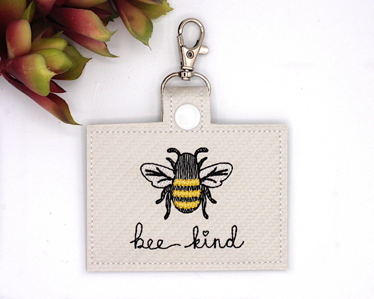 Bee Kind Horizontal Badge ID Card Holder