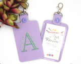 Monogram Vertical Badge ID Card Holder
