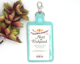 Custom Name Sideways Vertical Badge ID Card Holder