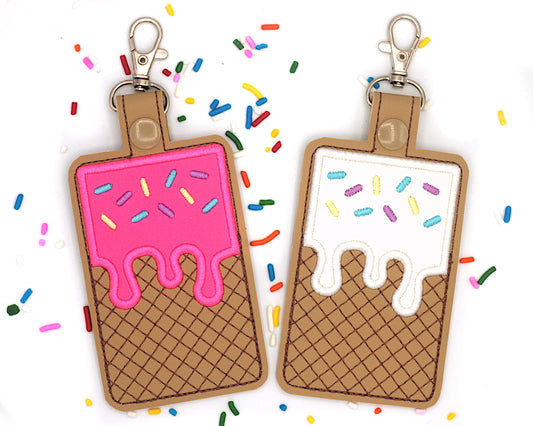 Ice Cream Vertical Badge ID Card Holder