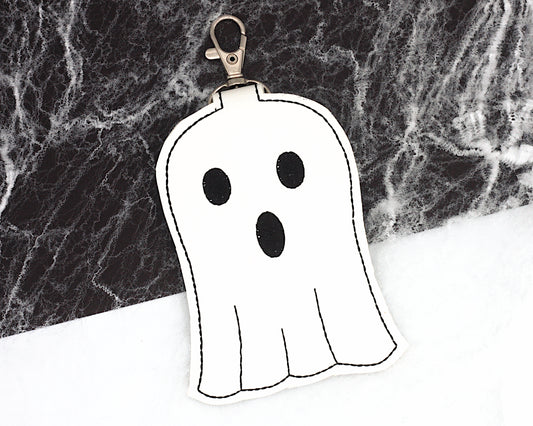 Ghost Halloween Badge ID Card Holder