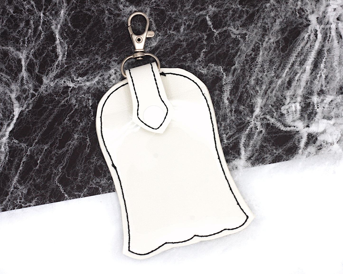 Ghost Halloween Badge ID Card Holder
