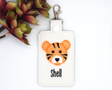 Personalized Tiger Vertical Badge Holder
