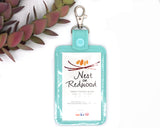Personalized Turtle Vertical Badge ID Card Holder