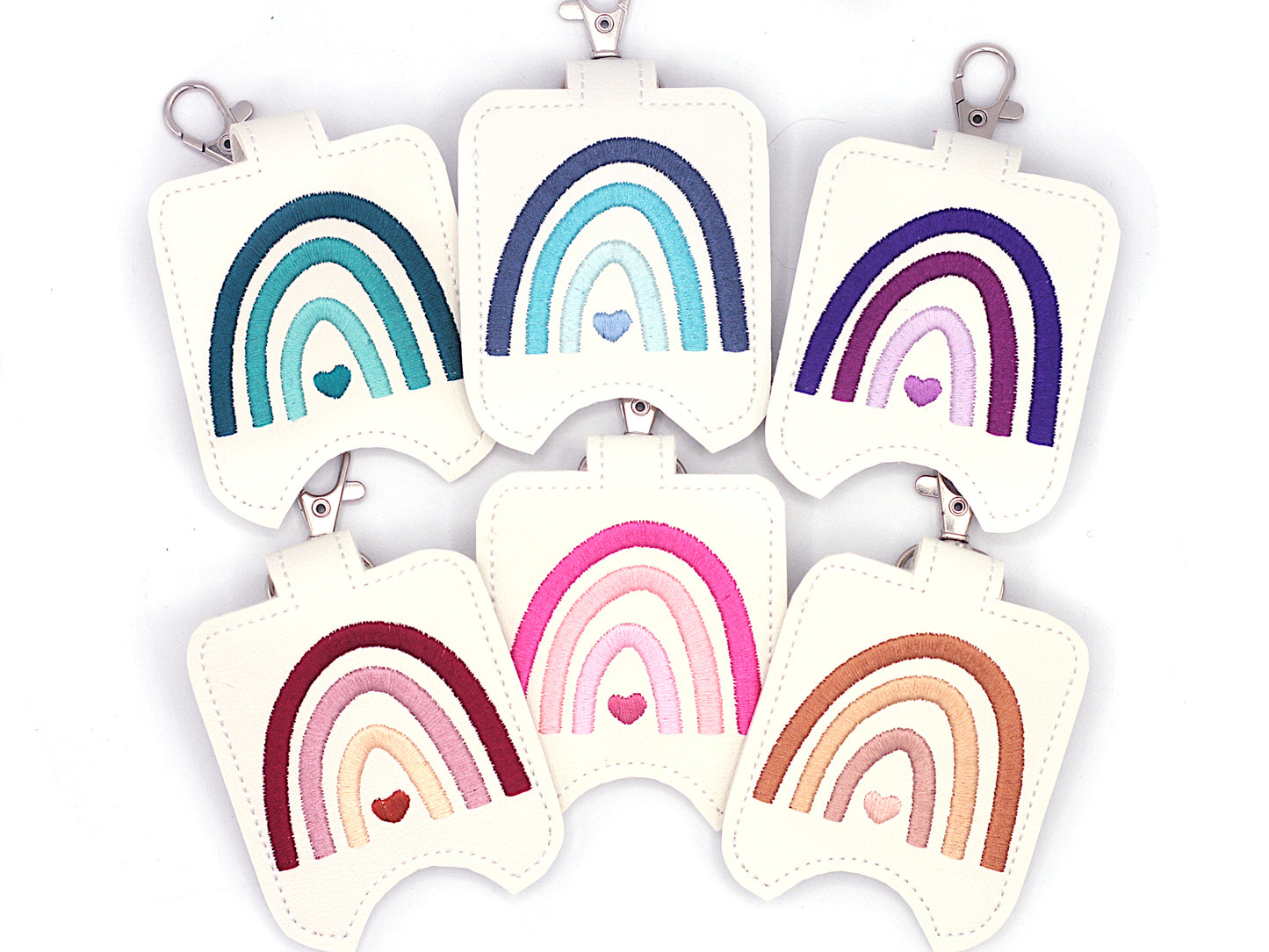 Monochromatic Boho Rainbow Hand Sanitizer Holder