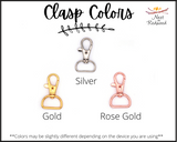 Blue Boho Rainbow with Leaves Horizontal Badge ID Card Holder