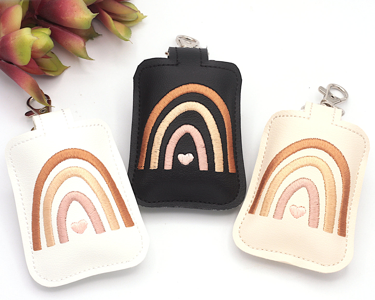 Neutral Boho Rainbow Classroom Doorbell Holder