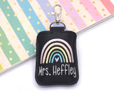 Pastel Boho Rainbow Classroom Doorbell Holder