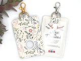 Wildflowers Vertical Alarm Badge ID Card Holder