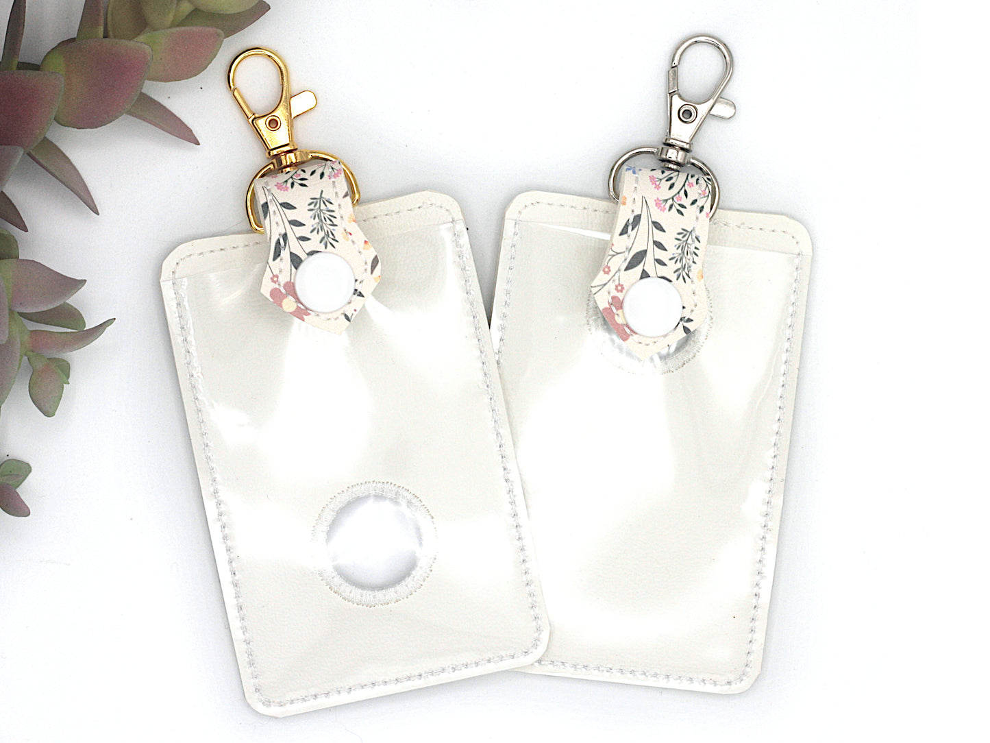 Wildflowers Vertical Alarm Badge ID Card Holder