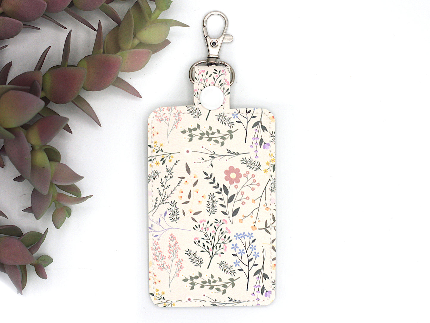 Wildflowers Vertical Badge Holder