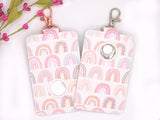 Pink Rainbow Alarm Badge ID Card Holder