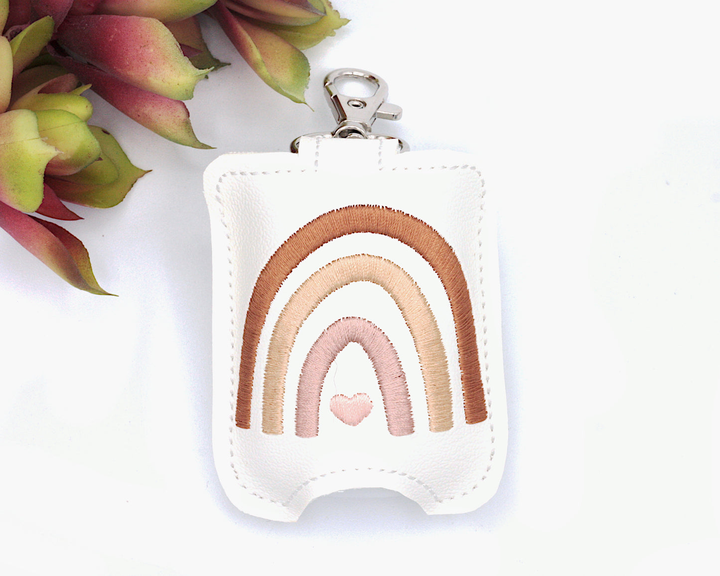 Neutral Browns Boho Rainbow Hand Sanitizer Holder