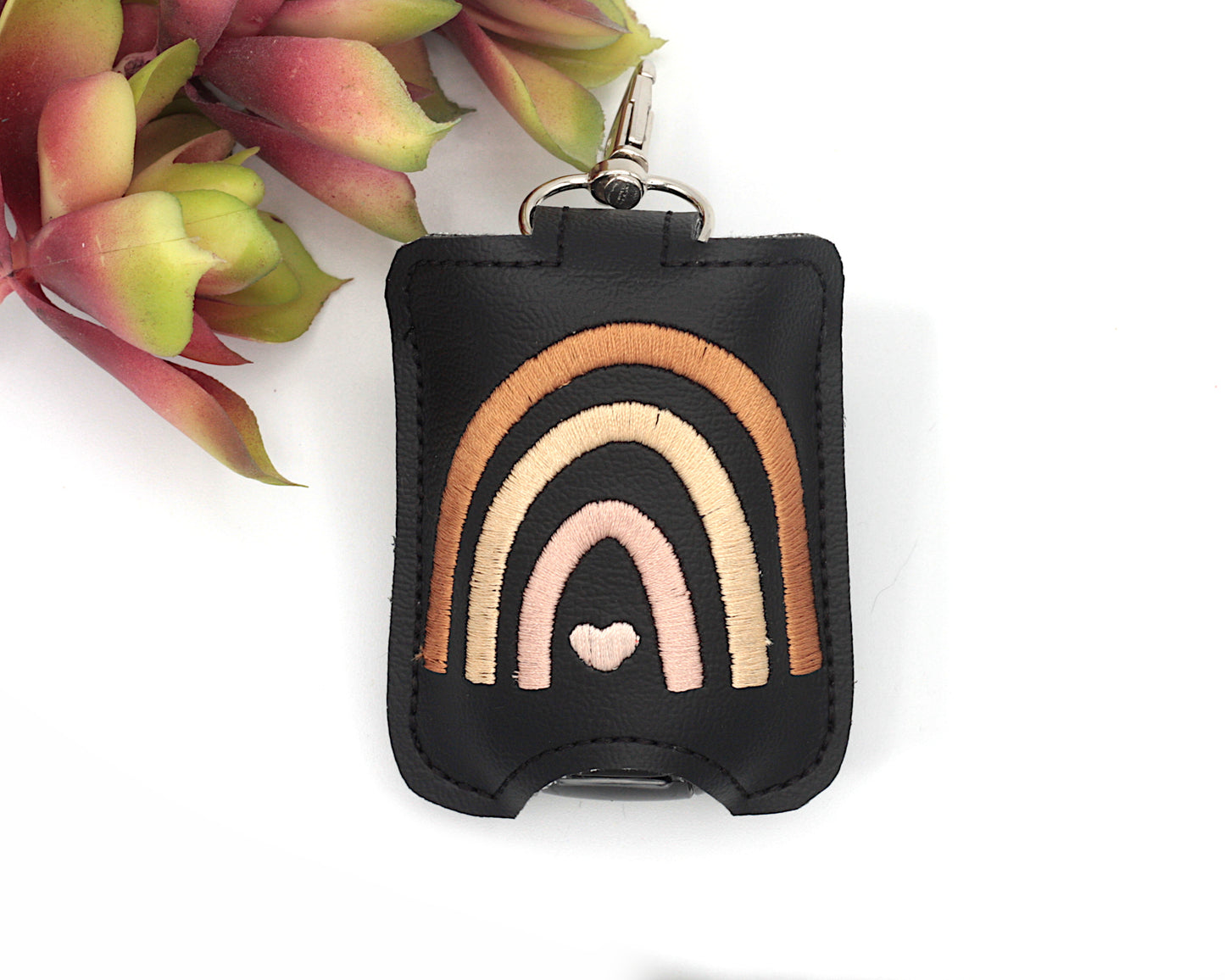 Neutral Browns Boho Rainbow Hand Sanitizer Holder