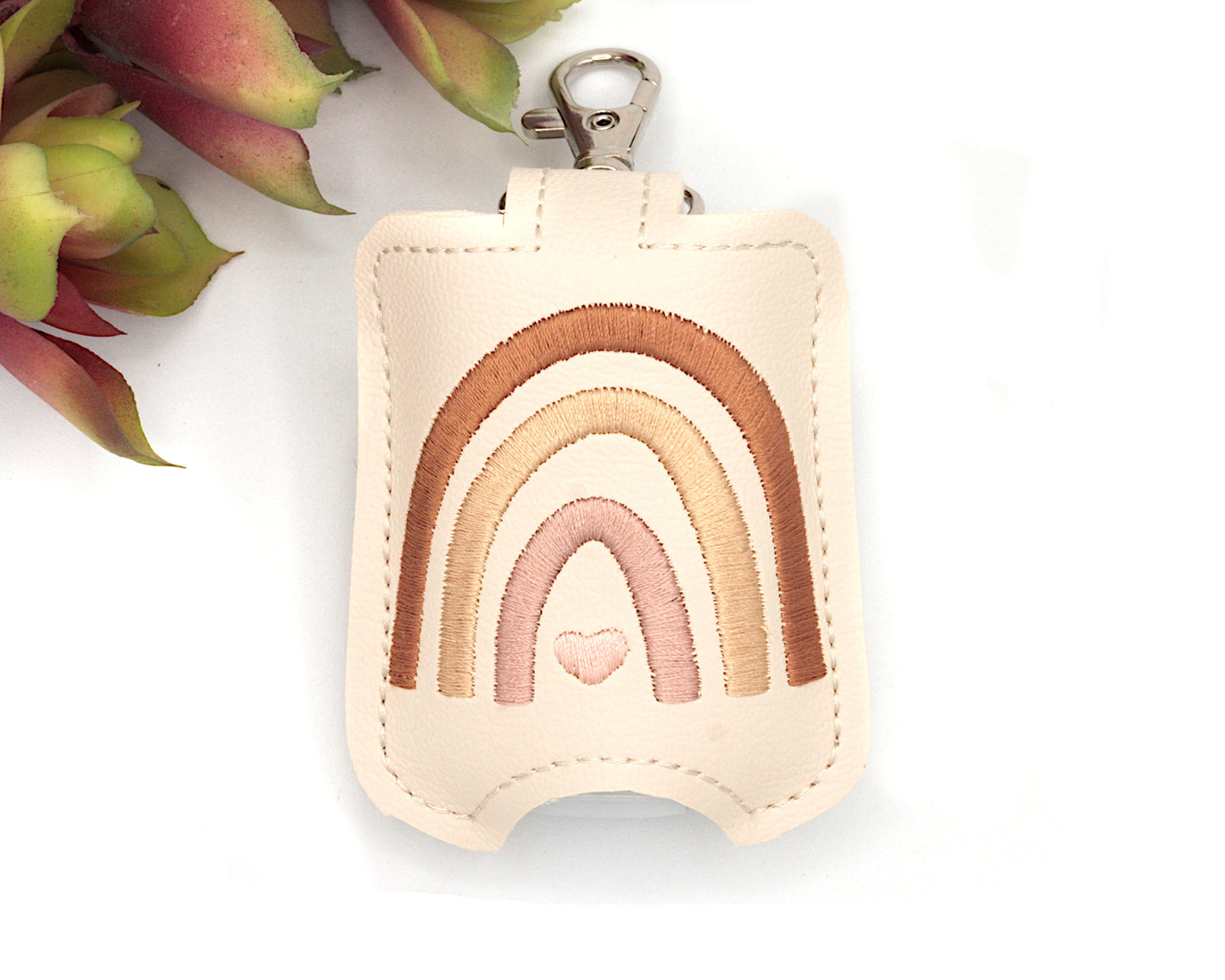 Neutral Browns Boho Rainbow Hand Sanitizer Holder