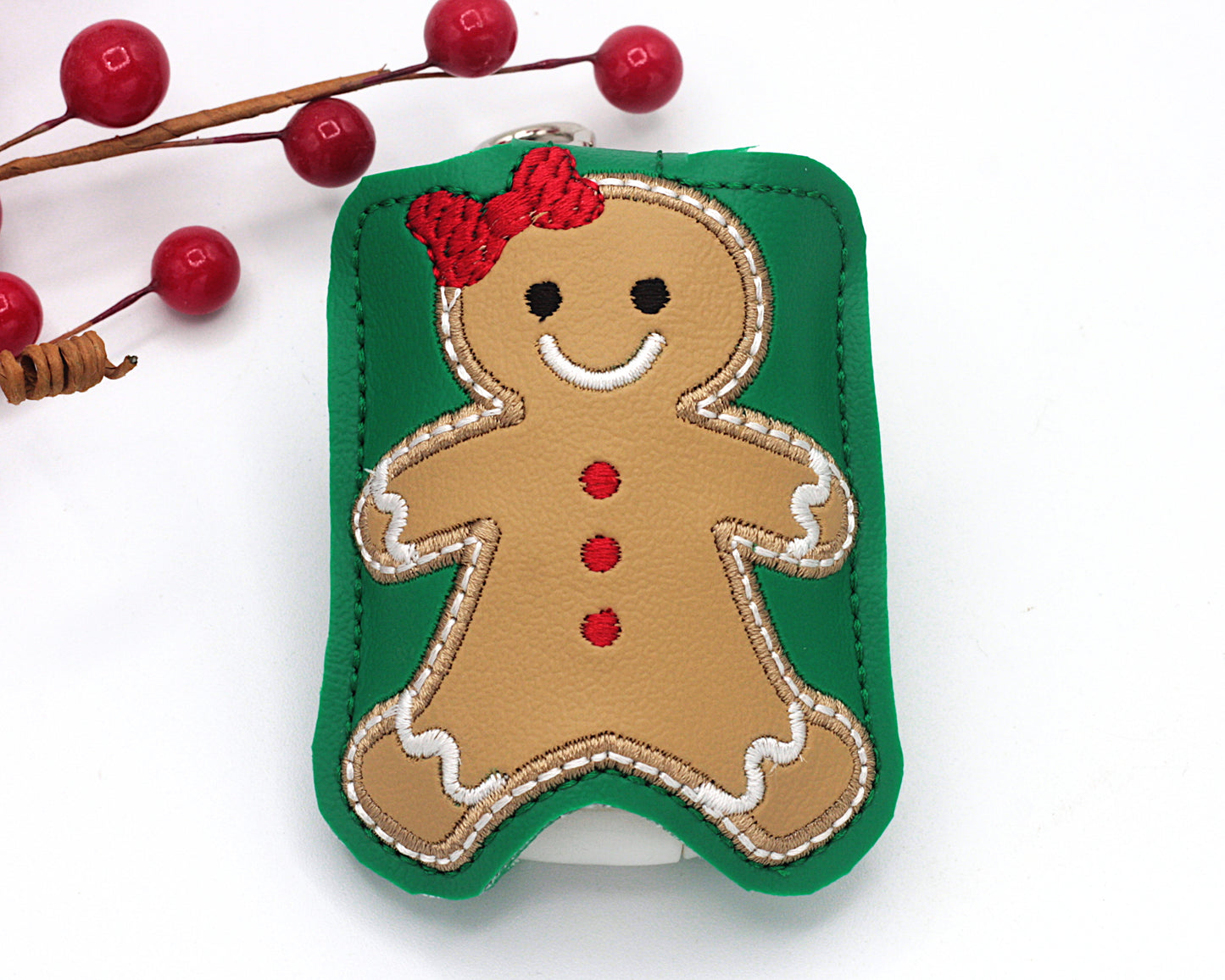 Gingerbread Boy and Girl Hand Sanitizer Holder