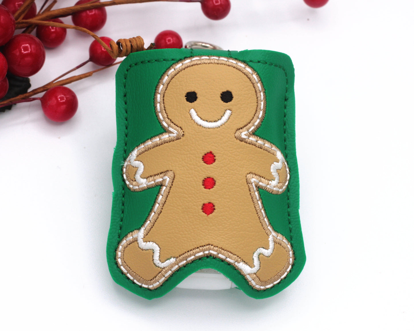 Gingerbread Boy and Girl Hand Sanitizer Holder
