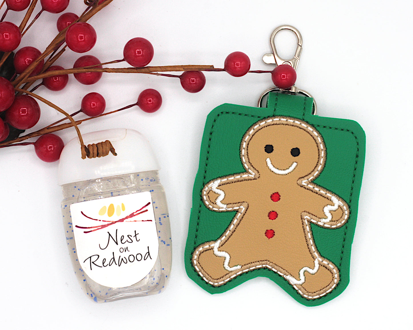 Gingerbread Boy and Girl Hand Sanitizer Holder