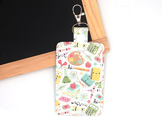 School Supplies Vertical Badge ID Holder