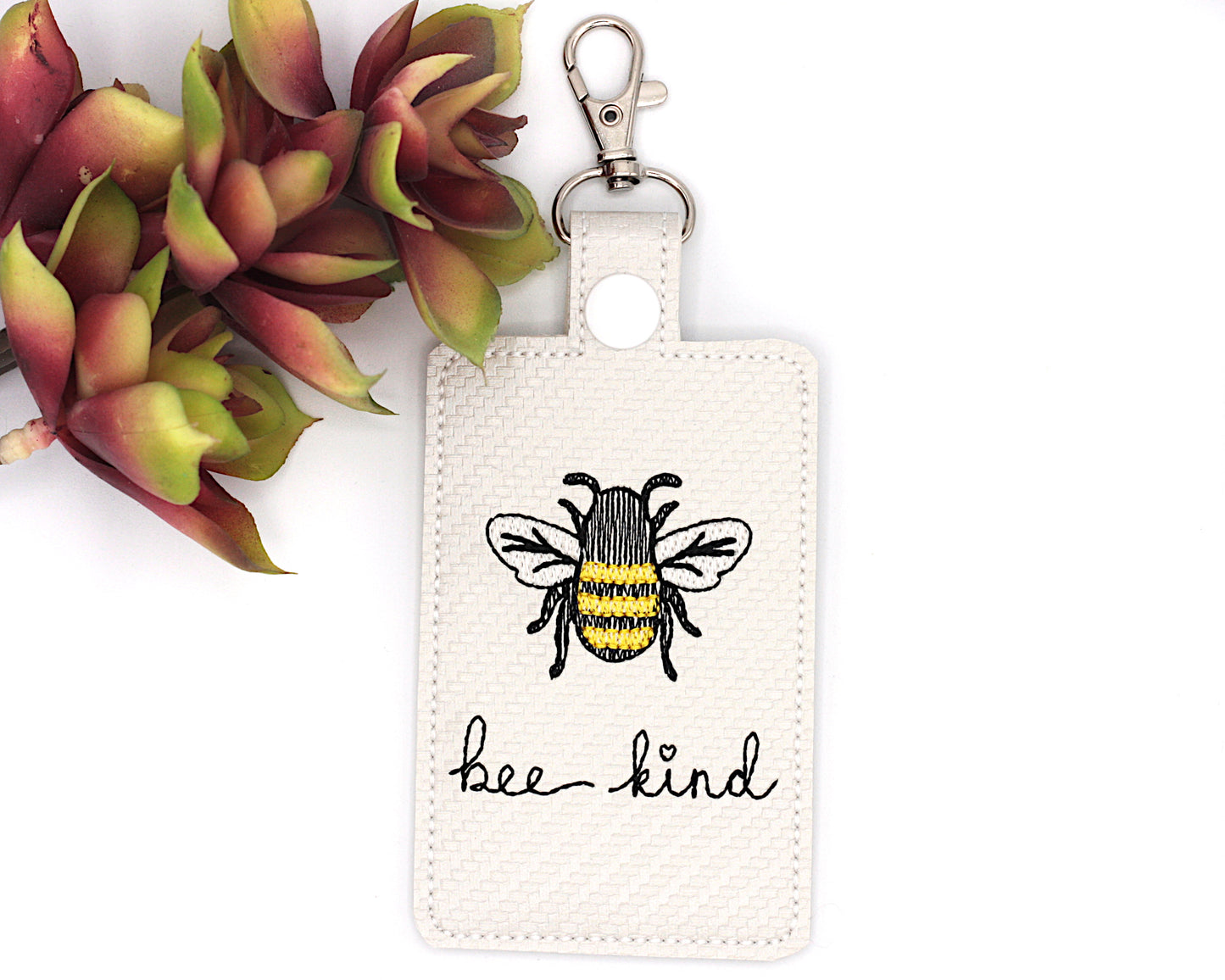 Bee Kind Badge ID Card Holder