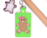 Gingerbread Boy & Girl Badge ID Card Holder