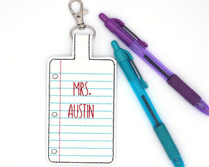 Personalized Notepaper Vertical Badge ID Card Holder