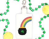 Rainbow with Pot of Gold Badge ID Card Holder