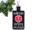 Peronalized Medical Information Vertical Badge ID Card Holder