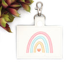 Boho Rainbow Horizontal Badge ID Card Holder
