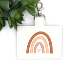 Neutral Boho Rainbow Horizontal Badge ID Card Holder