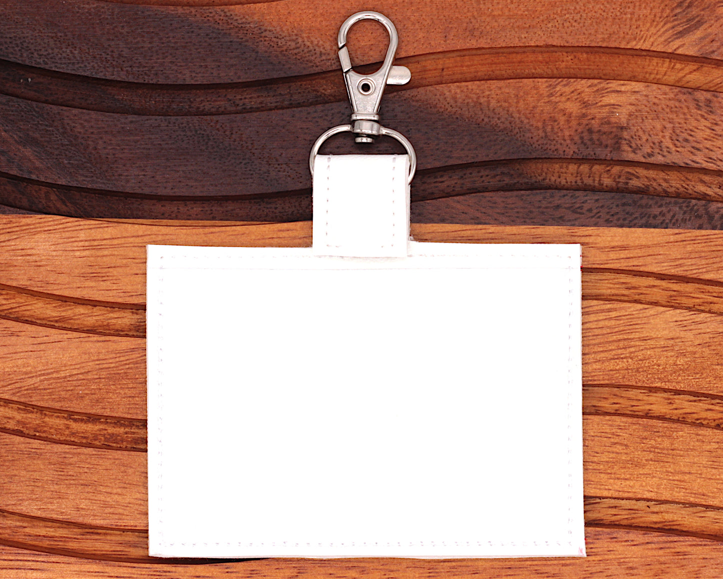 Personalized Bright Boho Rainbow Horizontal Badge ID Card Holder