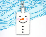Snowman Badge ID Card Holder