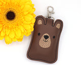 Brown Bear Classroom Doorbell Holder
