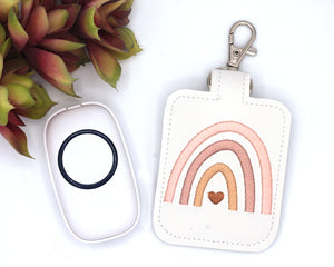 Light Neutral Boho Rainbow Classroom Doorbell Holder